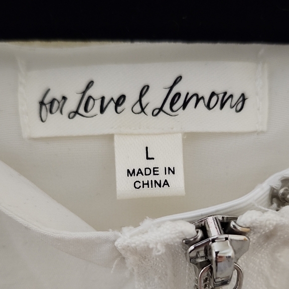 For Love And Lemons White Peplum Sheath Dress - Picture 2 of 15